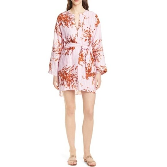 Joie Sunada Floral Print Linen Dress, Fleur D-Isle - Picture 4 of 4